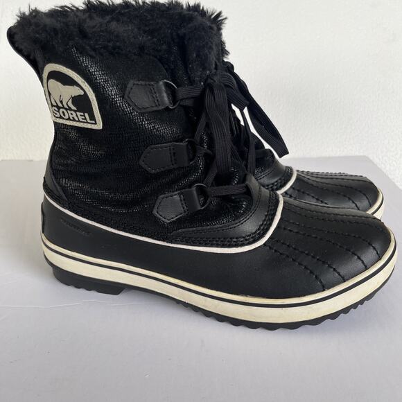 Sorel boots Tivoli III Women’s Size 9 Black Leather Waterproof winter warm - Picture 14 of 16